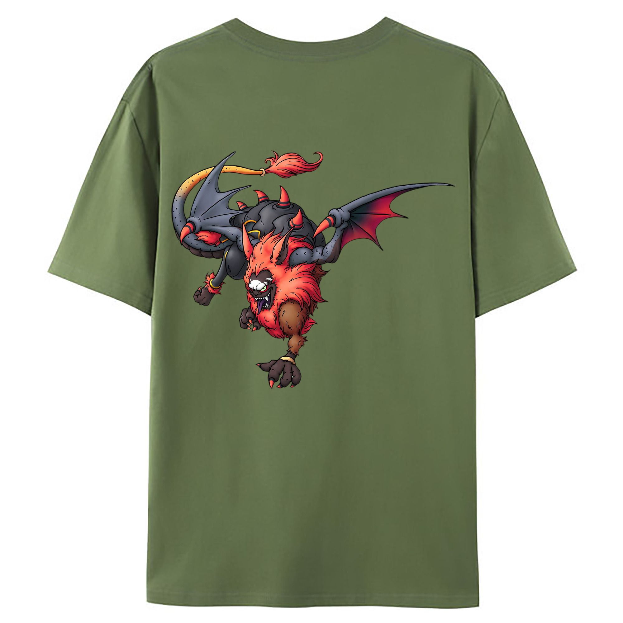 （画像用） ドラゴンクエスト Doragon Kuesuto Dragon Quest 綿100％ メンズ半袖Tシャツ（バックプリント） 通気性